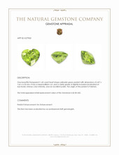 1.60 Ct. Yellowish Green Peridot from Pakistan Appraisal