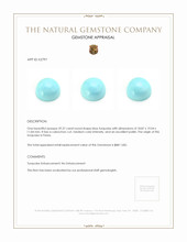 29.37 Ct. Cabochon Turquoise from Persia Appraisal