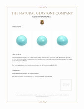 21.21 Ct. Cabochon Turquoise from Persia Appraisal