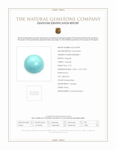 21.21 Ct. Cabochon Turquoise from Persia Scan Report