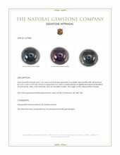 1.32 Ct. Cabochon Alexandrite from Russia Appraisal