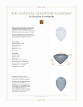 2.40 Ct. Brown Zircon from Ceylon (Sri Lanka) 3 D Scan Report
