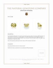 1.40 Ct. Chrysoberyl from Ceylon (Sri Lanka) Appraisal