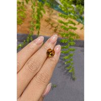 3.83 Ct. Orangish Yellow Citrine from Bolivia Life Style