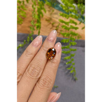 5.84 Ct. Orange Citrine from Bolivia Life Style