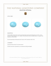 8.35 Ct. Cabochon Turquoise from United States Appraisal