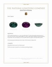 0.61 Ct. Alexandrite from Brazil Appraisal