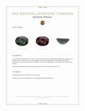 1.57 Ct. Alexandrite from Brazil Appraisal