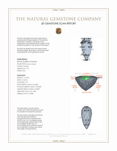 1.51 Ct. Orange Precious Topaz from Brazil 3 D Scan Report