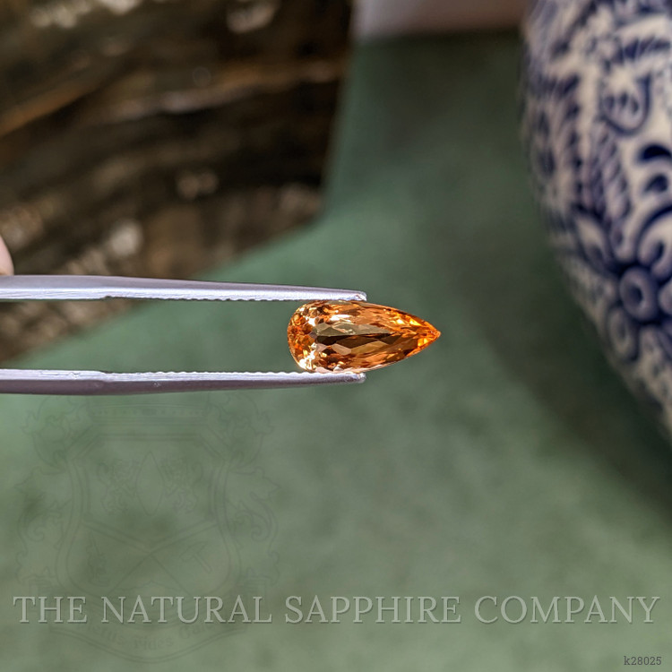 1.73 Ct. Yellowish Orange Precious Topaz from Brazil