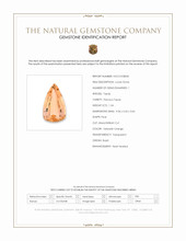 1.34 Ct. Yellowish Orange Precious Topaz from Brazil Scan Report