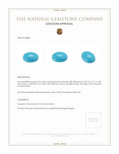 8.65 Ct. Cabochon Turquoise from United States Appraisal