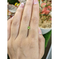 0.47 Ct. Yellowish Green Peridot from Pakistan Life Style
