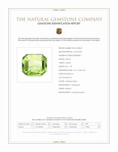 1.39 Ct. Yellowish Green Peridot from Pakistan Scan Report