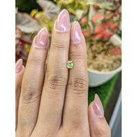 0.65 Ct. Yellowish Green Peridot from Pakistan Life Style