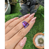 6.65 Ct. Purple Amethyst from Ceylon (Sri Lanka) Life Style