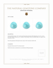 13.91 Ct. Cabochon Turquoise from Persia Appraisal