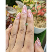 0.54 Ct. Yellowish Green Peridot from Pakistan Life Style