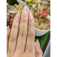 0.89 Ct. Yellowish Green Peridot from Pakistan Life Style