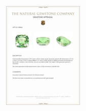 3.99 Ct. Green Grossular Garnet from Tanzania Appraisal