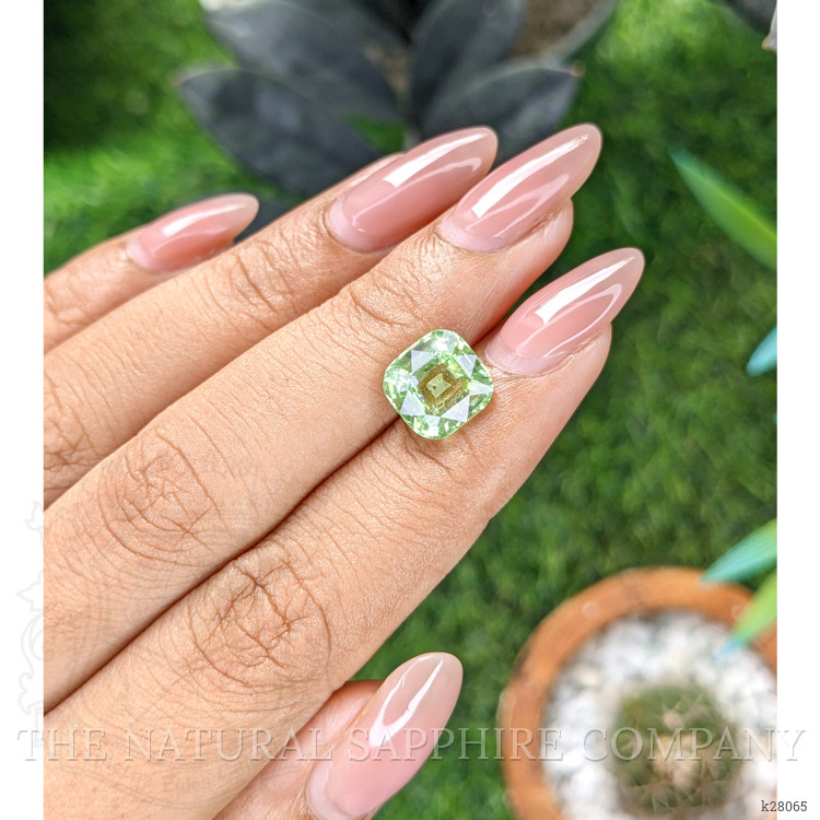 3.99 Ct. Green Grossular Garnet from Tanzania
