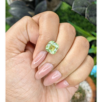 3.99 Ct. Green Grossular Garnet from Tanzania Life Style