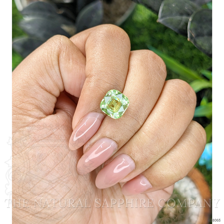 3.99 Ct. Green Grossular Garnet from Tanzania