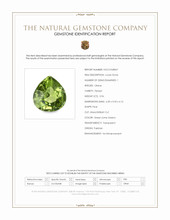 0.96 Ct. Green (Lime Green) Peridot from Pakistan Scan Report