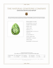 1.15 Ct. Yellowish Green Peridot from Pakistan Scan Report