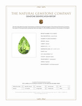 1.12 Ct. Yellowish Green Peridot from Pakistan Scan Report