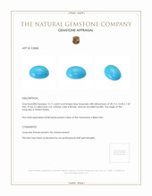 15.11 Ct. Cabochon Turquoise from United States Appraisal