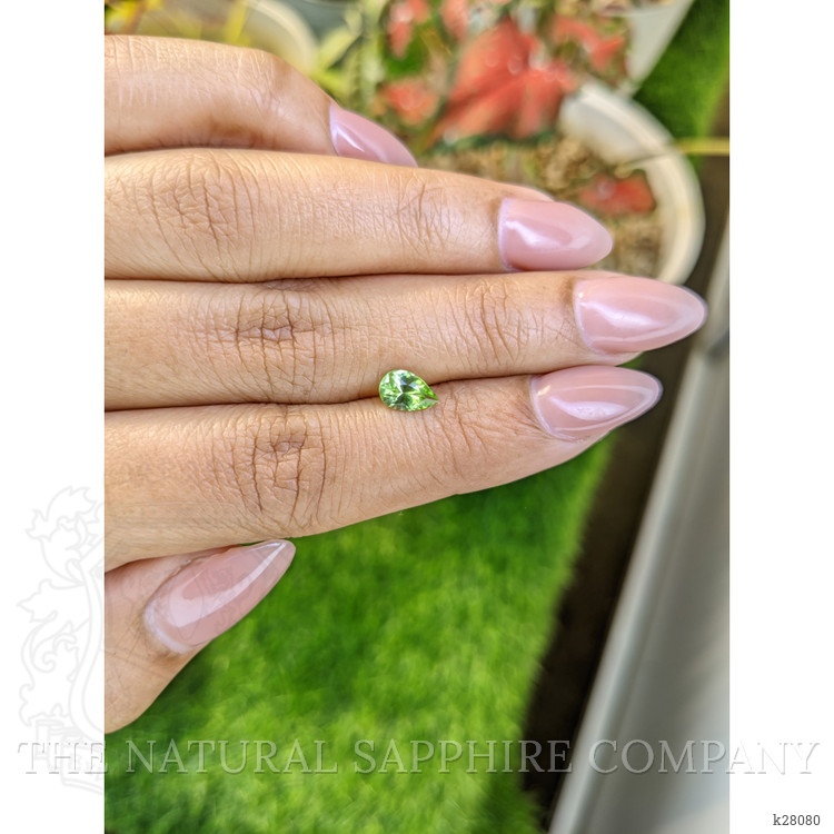0.66 Ct. Green (Lime Green) Peridot from Pakistan
