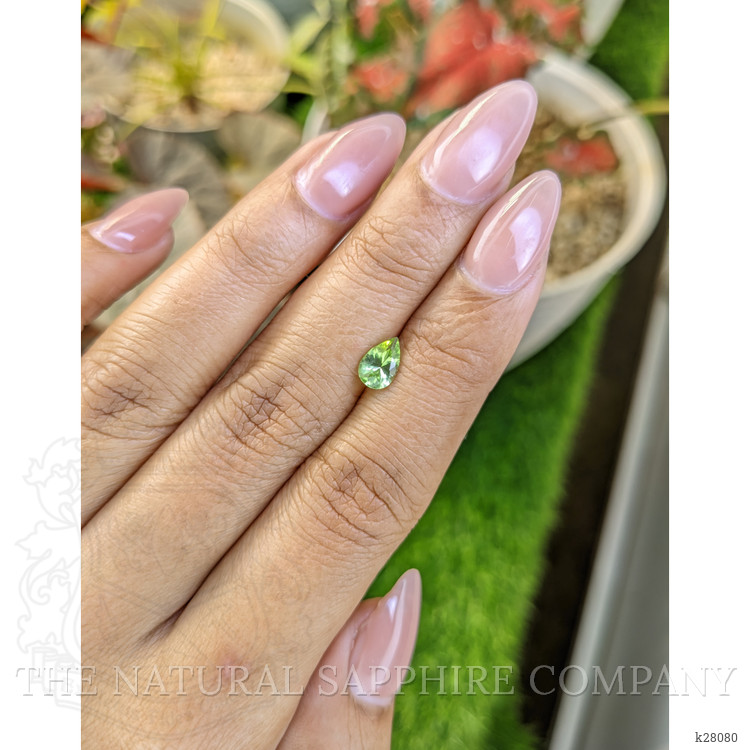 0.66 Ct. Green (Lime Green) Peridot from Pakistan