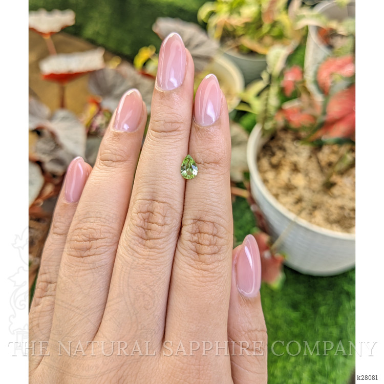 0.59 Ct. Green (Lime Green) Peridot from Pakistan