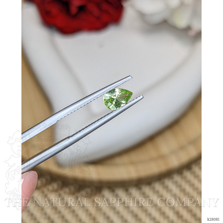 0.59 Ct. Green (Lime Green) Peridot from Pakistan