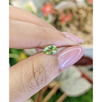 0.68 Ct. Green (Lime Green) Peridot from Pakistan Life Style