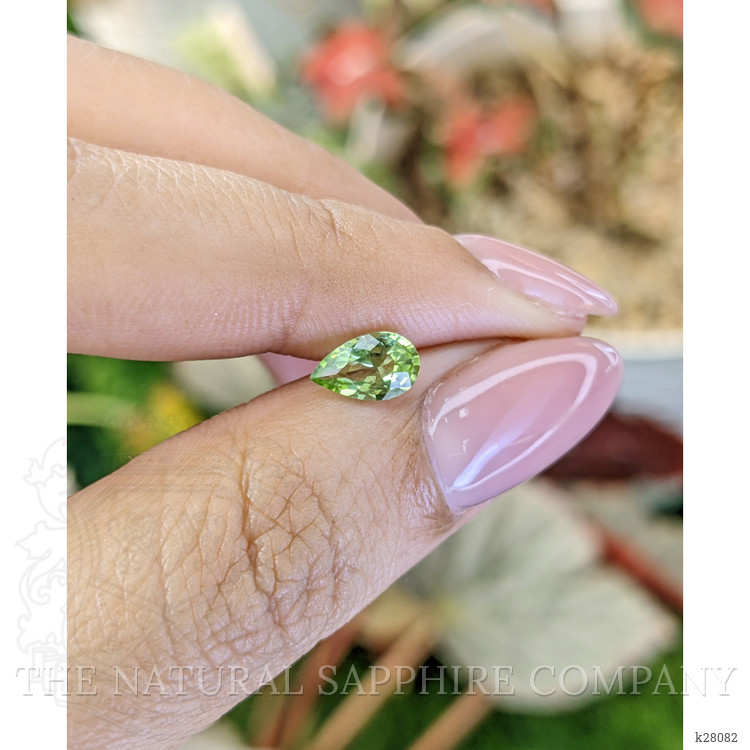 0.68 Ct. Green (Lime Green) Peridot from Pakistan