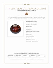 6.17 Ct. Reddish Brown Star Garnet from Ceylon (Sri Lanka) Scan Report