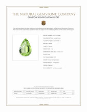 1.06 Ct. Green (Lime Green) Peridot from Pakistan Scan Report