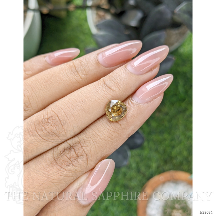 3.36 Ct. Yellowish Brown Zircon from Ceylon (Sri Lanka)