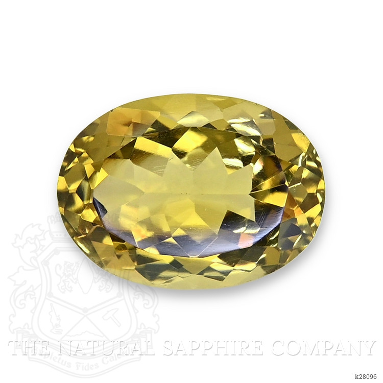 12.83 Ct. Greenish Yellow Citrine from Ceylon (Sri Lanka)