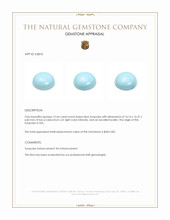 12.64 Ct. Cabochon Turquoise from USA Appraisal