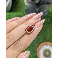 5.05 Ct. Red Rhodolite Garnet from Ceylon (Sri Lanka) Life Style