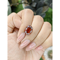 5.05 Ct. Red Rhodolite Garnet from Ceylon (Sri Lanka) Life Style