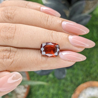 5.05 Ct. Red Rhodolite Garnet from Ceylon (Sri Lanka) Life Style