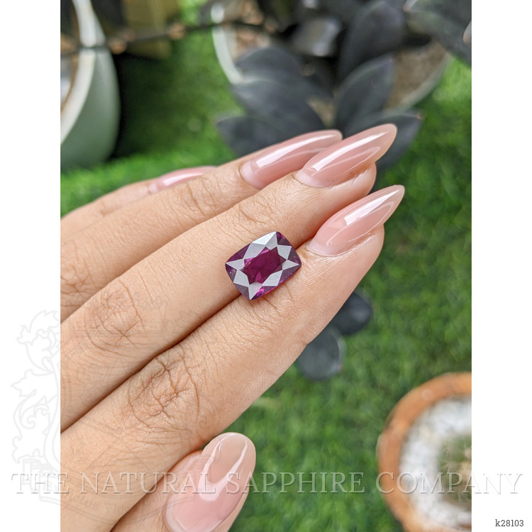 4.45 Ct. Pinkish Purple Rhodolite Garnet from Ceylon (Sri Lanka)