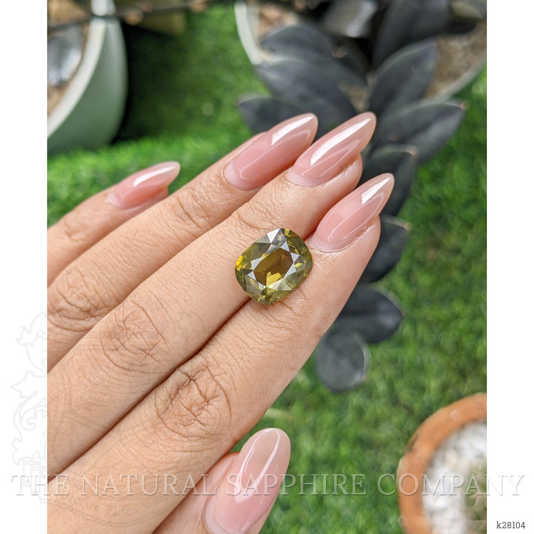 8.04 Ct. Yellowish Green Zircon from Ceylon (Sri Lanka)