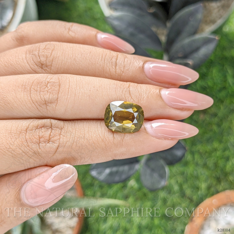 8.04 Ct. Yellowish Green Zircon from Ceylon (Sri Lanka)