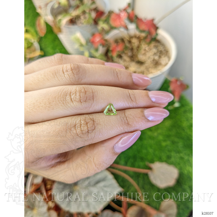 0.67 Ct. Green (Lime Green) Peridot from Pakistan