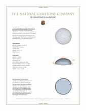 10.10 Ct. Cabochon Turquoise from Persia 3 D Scan Report